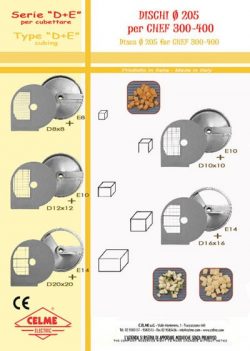 Диск для нарезки кубиками 10мм Celme CHEF D10x10 SX